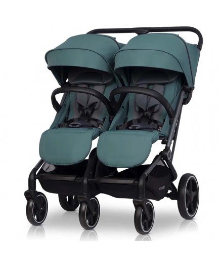 Коляска для двійні Euro-Cart Echo 2024 EGECB24-06 green Коляска для двійні Euro-Cart Echo 2024 EGECB24-06 green