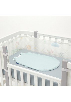 Постільний комплект Sonto Sleepset Літо 120*60 см з закругленими кутами Мʼятне срібло 0540