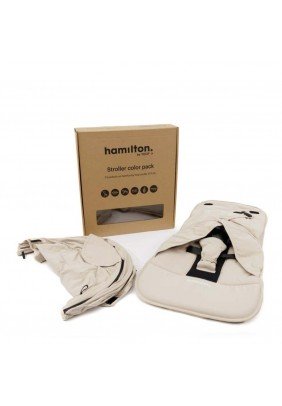 Набір текстилю для коляски Hamilton by Yoop X1 Plus S1 Plus 65078 Cream White - 