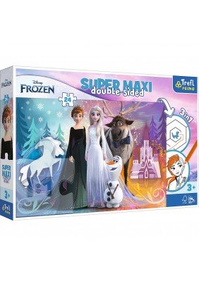 Пазл Trefl SUPER МАХІ с раскраской Ледяная страна 24эл 41000