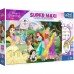 Пазл Trefl SUPER МАХІ з розмальовкою Щасливі принцеси 24ел 41008