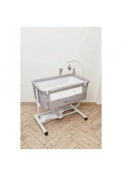 Ліжко дитяче з гойдалкою Mioobaby Hugmee TY168 grey