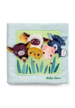 Книга м\'яка розвиваюча Lilliputiens Немовлята тварин на ферміи 83856