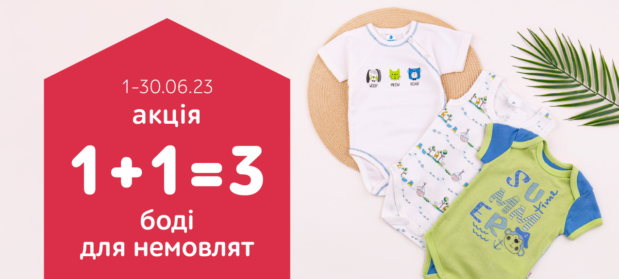 1+1=3 на боді для малечі 1+1=3 на боді для малечі
